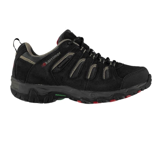 Karrimor Waterdichte wandelschoenen van leer voor kinderen/kleuters (Zwart, Rood) - Image 1