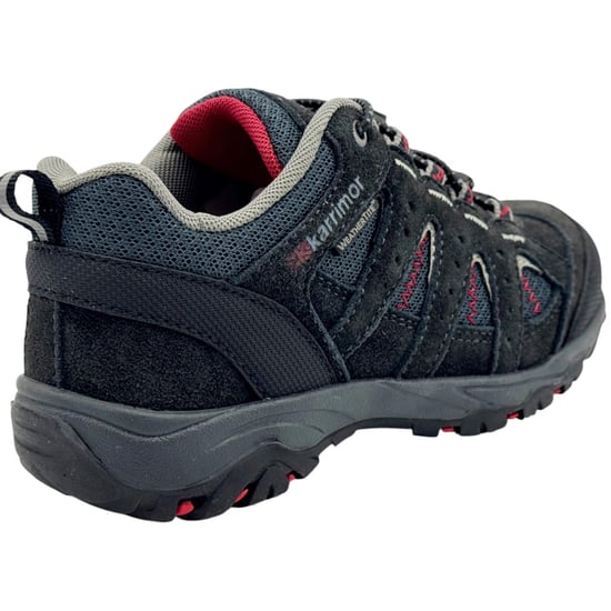 Karrimor Waterdichte wandelschoenen van leer voor kinderen/kleuters (Zwart, Rood) - Image 2