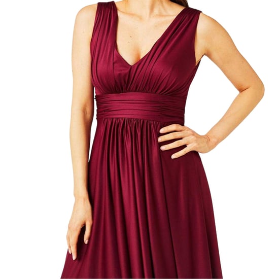 Biba Maxijurk met asymmetrische zoom voor dames (Bes) - Image 3