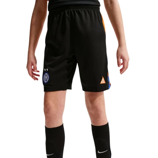 Nike Voetbalshort voor kinderen Inter Milan FC 2025/2026 (Zwart/Oranje) - Image 2