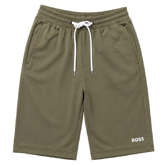 Boss Fleece-short voor kinderen (Groen) - Image 1