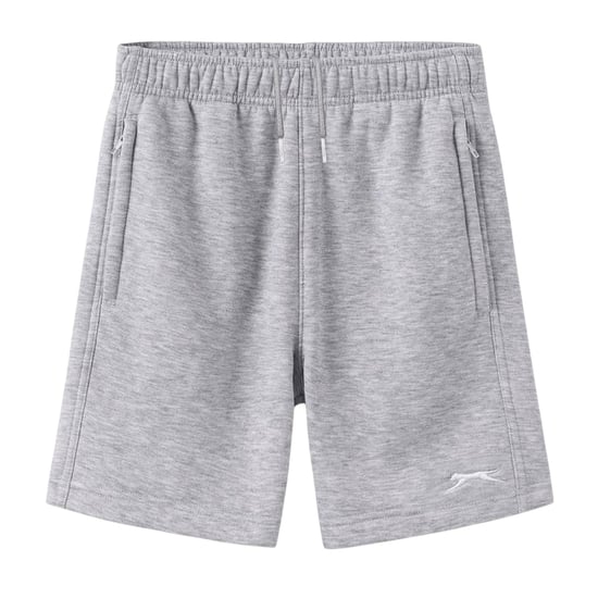 Slazenger Fleece-short voor kinderen (Grijze Mergel) - Image 1