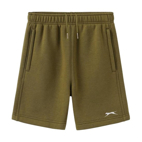 Slazenger Fleece-short voor kinderen (Khaki) - Image 1