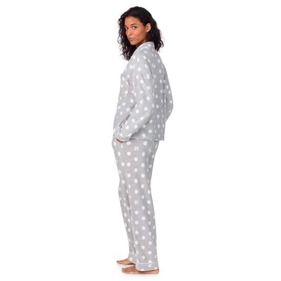 DKNY Fleece Long Sleeve Top & Pant Set Grey Dot - Image 2