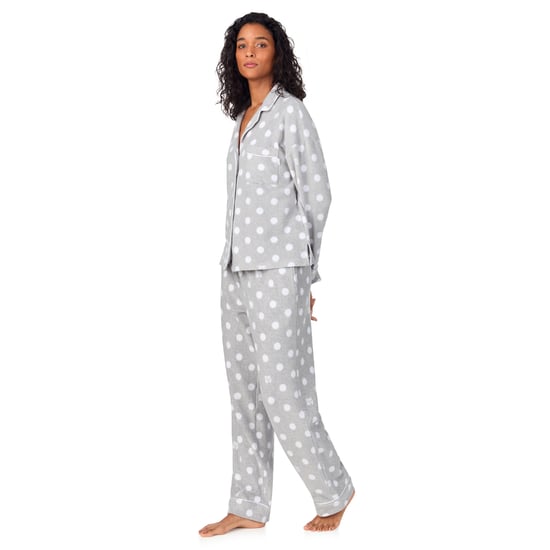 DKNY Fleece Long Sleeve Top & Pant Set Grey Dot - Image 3