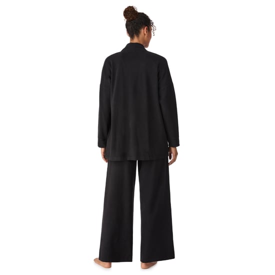 DKNY Stretch Fleece Pant & Jacket Set Black - Image 2