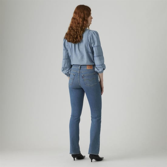 Women's Levis 725 High Rise Bootcut Blue Wav in HINT OF TINT - Image 3