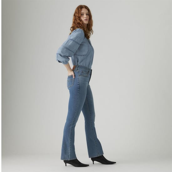 Women's Levis 725 High Rise Bootcut Blue Wav in HINT OF TINT - Image 5