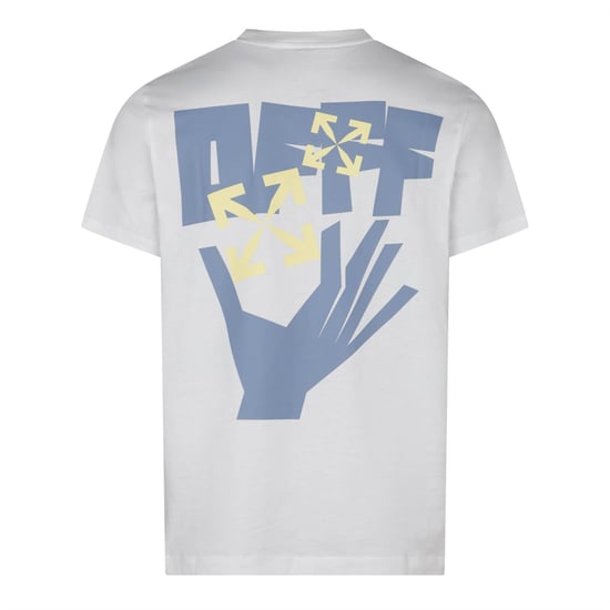 Men's Off White Off Slm Fit Hand Arr in White - Image 2