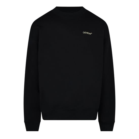 Men's Off White Off Bolt Arrow Swt in Black - Image 1