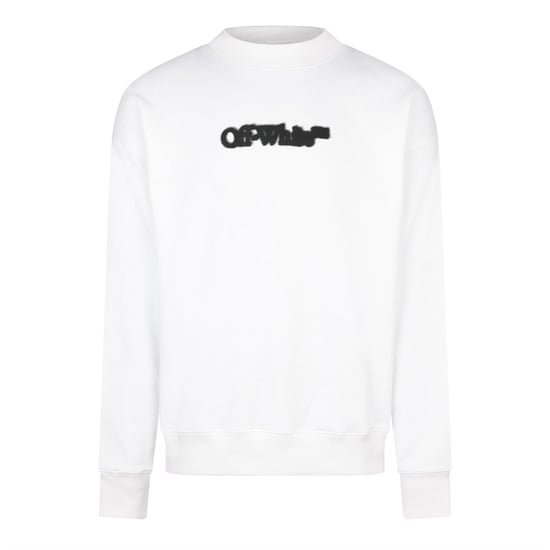 Men's Off White Off Spray Arrow Crew in White - Image 1
