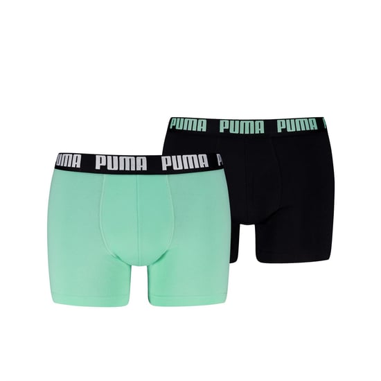 Men's Puma Plain Design Boxer with Logo in Mint - Image 1