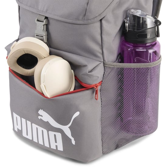 Accessories Puma Phase Hooded Backpack Mens in Cast Iron - Image 4