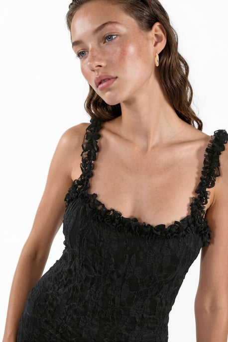 Lace Midi Dress - Image 4