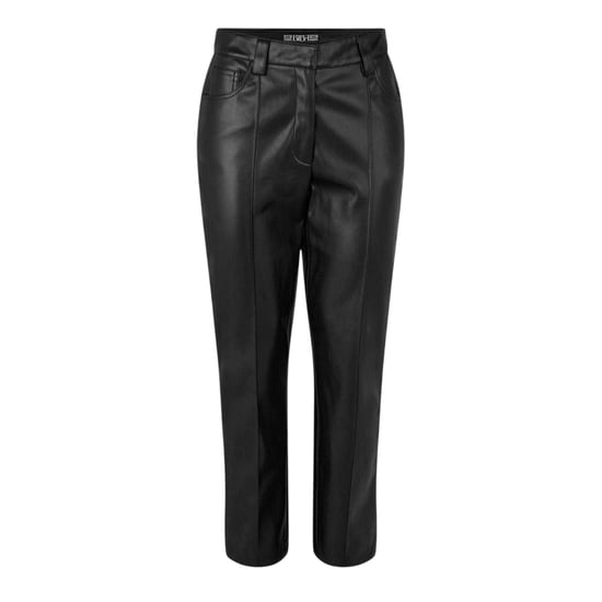 Biba PU-broek met rechte pijpen voor dames (Zwart) - Image 2