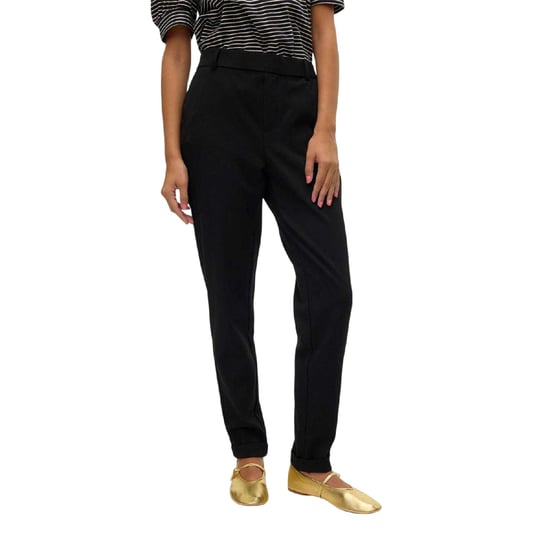 Vero Moda Maya-broek met getailleerde pasvorm voor dames (Zwart) - Image 2
