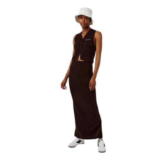 Jack Wills Dames/Dames Gebreide Maxi Rok (Cacao) - Image 1