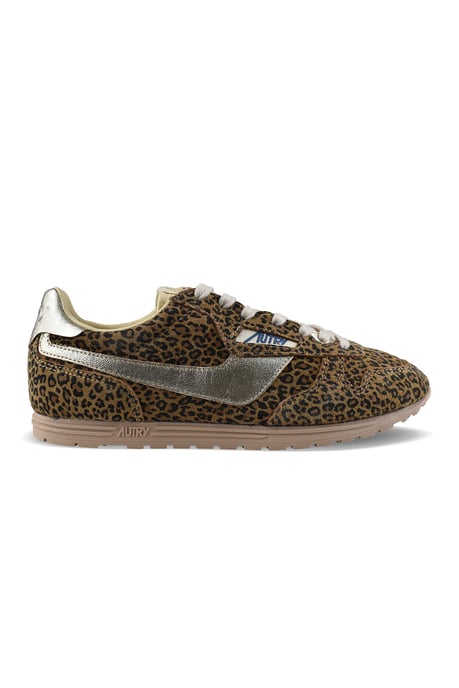Autry Windspin Leopard Low Sneakers Brun - Image 1