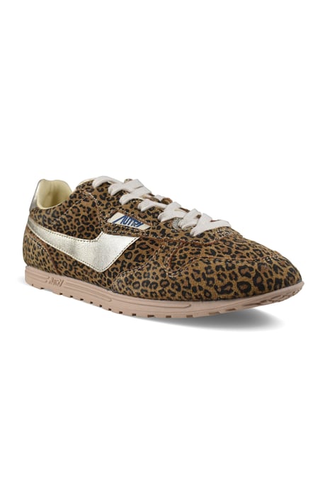 Autry Windspin Leopard Low Sneakers Brun - Image 2