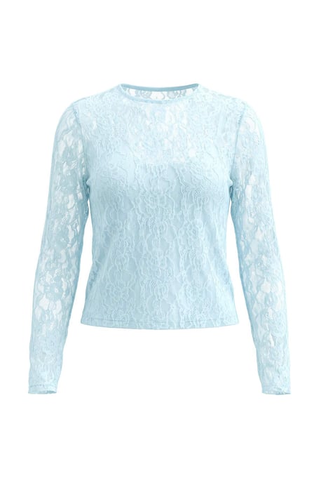 TRENDYOLMİLLA Dames Blauw Effen Lang Getailleerd Blouses - Image 5