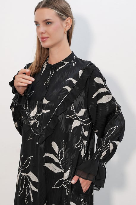 Floral Crew Neck Maxi Dress - Image 5