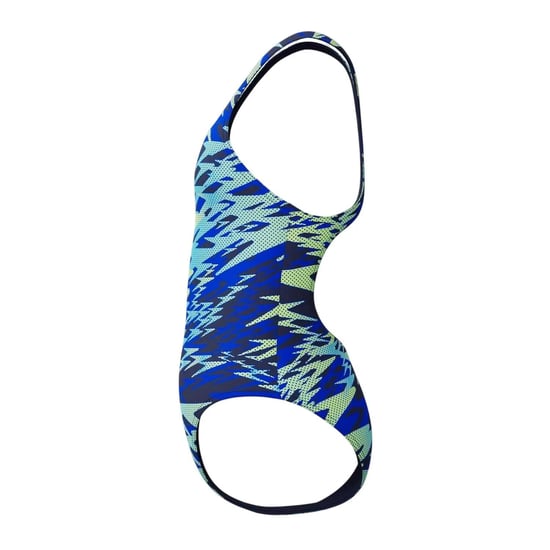 Speedo Meisjes Hyper Boom Allover Medalist camouflage-eendelig zwempak (Blauw/Groen) - Image 3