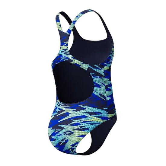 Speedo Meisjes Hyper Boom Allover Medalist camouflage-eendelig zwempak (Blauw/Groen) - Image 4