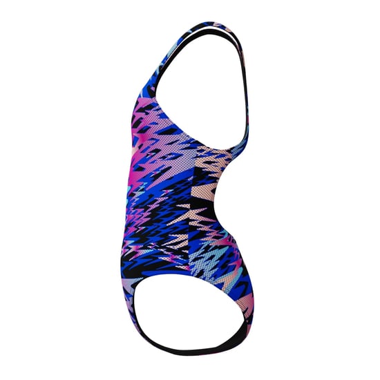 Speedo Meisjes Hyper Boom Allover Medalist camouflage-eendelig zwempak (Zwart/roze) - Image 3