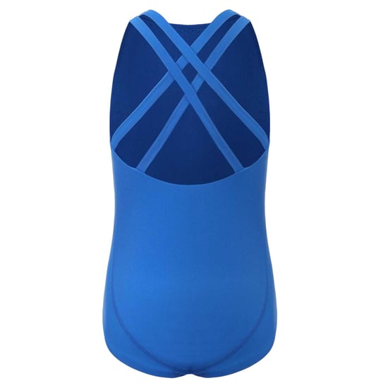 Slazenger Eendelig meisjeszwempak met gekruiste bandjes op de rug (Kobalt) - Image 2
