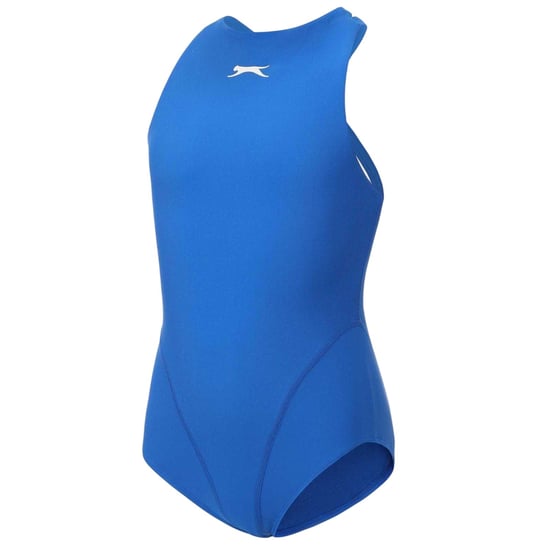 Slazenger Eendelig meisjeszwempak met gekruiste bandjes op de rug (Kobalt) - Image 5
