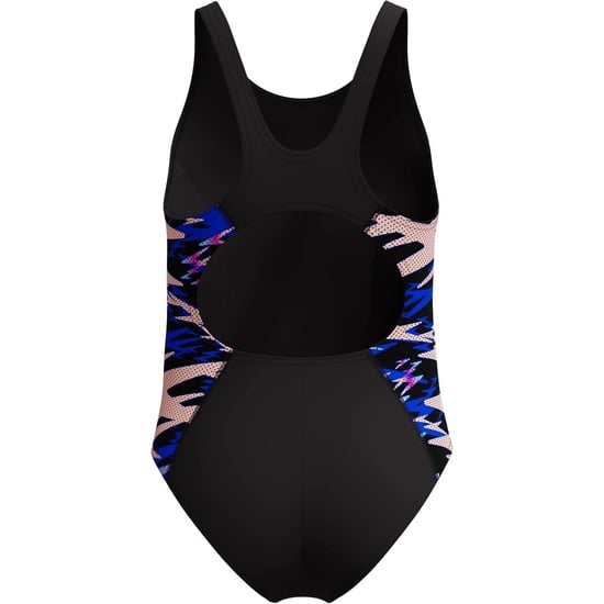 Speedo Teen Hyperboom Splice eendelig zwempak (Zwart/roze) - Image 2