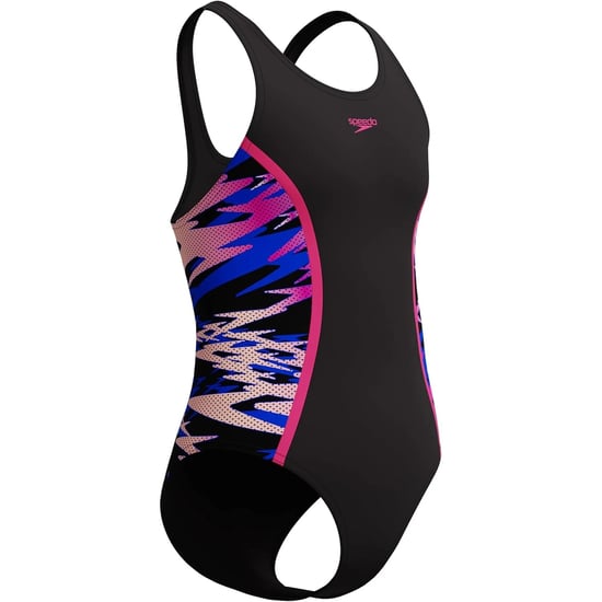 Speedo Teen Hyperboom Splice eendelig zwempak (Zwart/roze) - Image 3