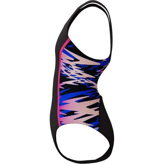 Speedo Teen Hyperboom Splice eendelig zwempak (Zwart/roze) - Image 6