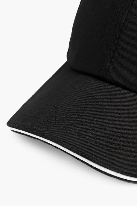 Black Plain Baseball Cap - Image 3