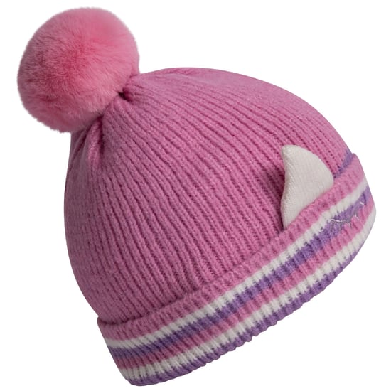 Trespass Girls Magic Horn Fleece Lined Beanie (Light Pink) - Image 3