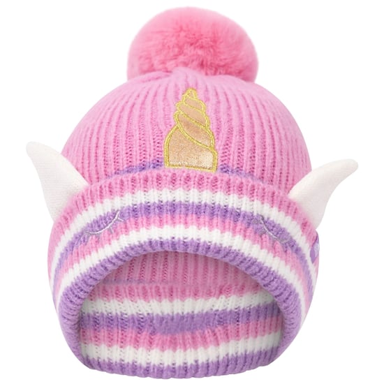 Trespass Girls Magic Horn Fleece Lined Beanie (Light Pink) - Image 5