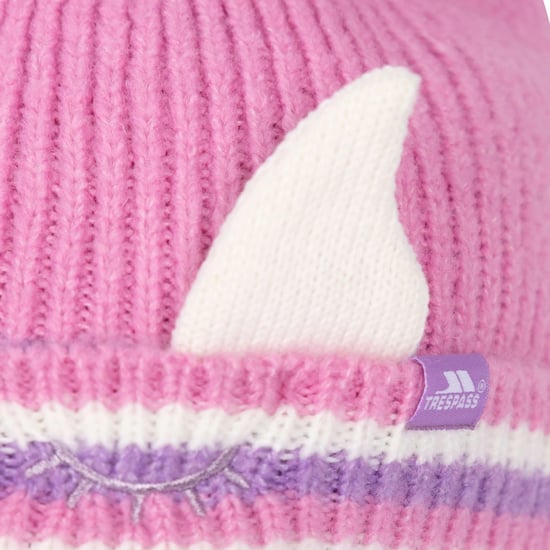 Trespass Girls Magic Horn Fleece Lined Beanie (Light Pink) - Image 6