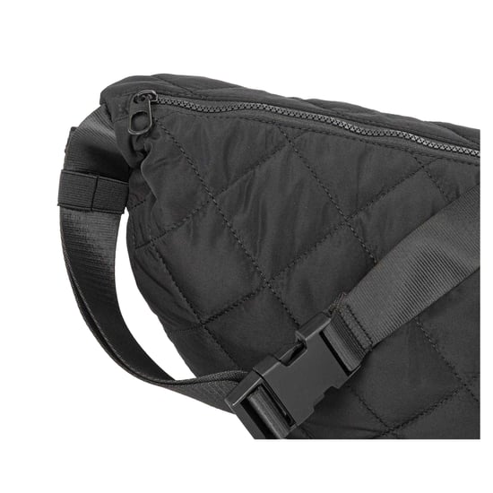 Firetrap Crescent Shaped Quilted Crossbody Bag (Black) - Image 3
