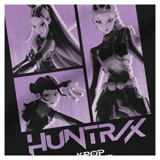 K-Pop Demon Hunters Huntrix Band Grid herbruikbare draagtas (Zwart) - Image 3