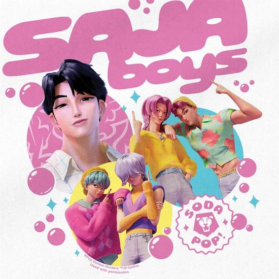 K-Pop Demon Hunters Bubbles Saja Boys Reusable Tote Bag (White) - Image 4