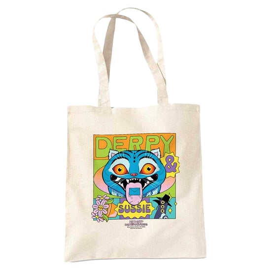 K-Pop Demon Hunters Summer Festival Poster Derpy & Sussie Reusable Tote Bag (Natural) - Image 1