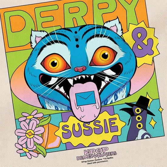 K-Pop Demon Hunters Summer Festival Poster Derpy & Sussie Reusable Tote Bag (Natural) - Image 3