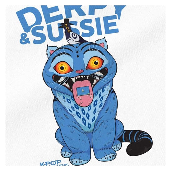 K-Pop Demon Hunters Derpy & Sussie Reusable Tote Bag (White) - Image 4