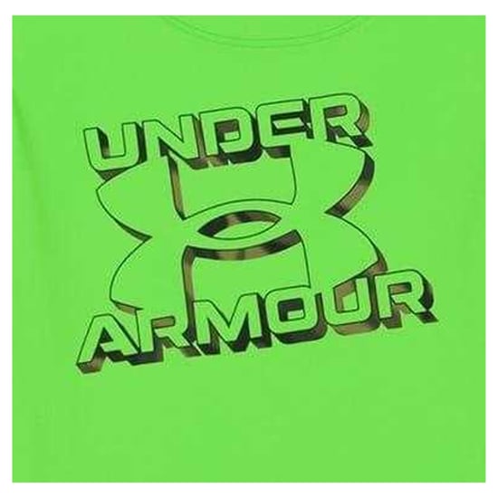 Under Armour Childrens/Kids Heather T-Shirt & Shorts Set (Hyper Green) - Image 3