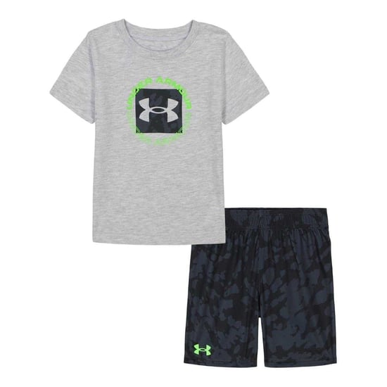 Under Armour Childrens/Kids Heather T-Shirt & Shorts Set (Grey) - Image 1