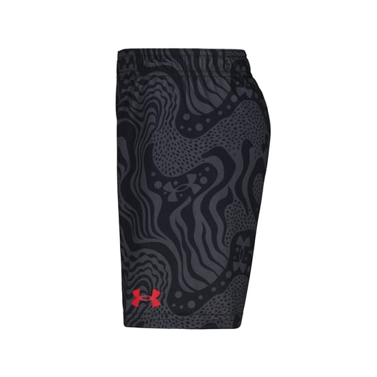 Under Armour Set met T-shirt en korte broek met groot logo voor jongens van Tech (Rood/zwart) - Image 4