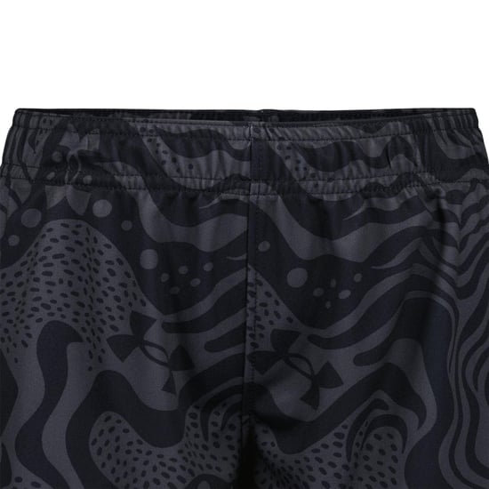 Under Armour Set met T-shirt en korte broek met groot logo voor jongens van Tech (Rood/zwart) - Image 5