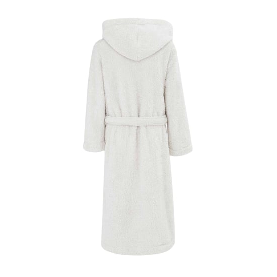 Linea Fleece-badjas met capuchon en lange mouwen voor dames (Grijs) - Image 2