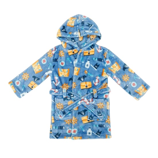 Star Fleece-badjas met capuchon voor babyjongens in piratenstijl (Veelkleurig) - Image 1