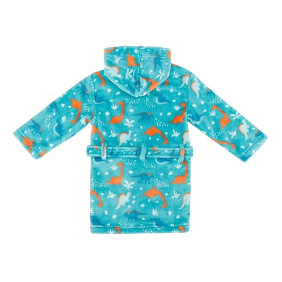 Star Fleece-badjas met capuchon voor jongetjes met dinosaurusmotief (Groen) - Image 2
